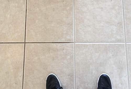 staining tile floors