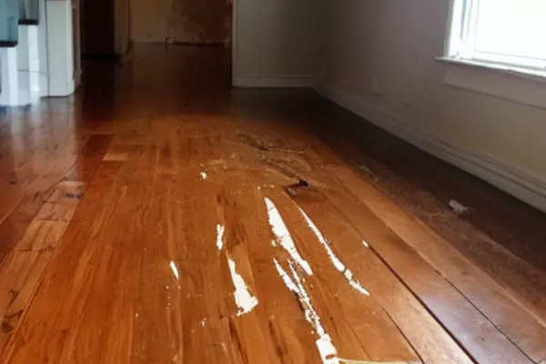 water damaged hardwood floor repair